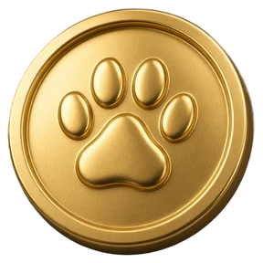 Gold Paw Coin